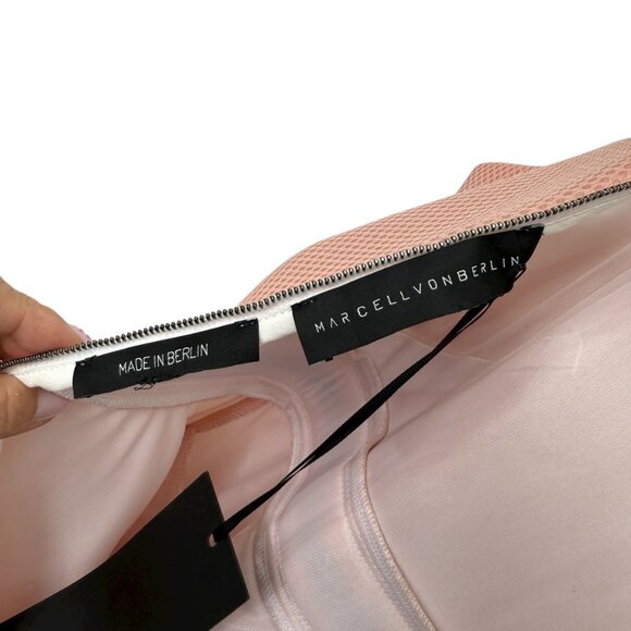 NWT Marcell Von Berlin Neoprene Blush Rose Prom Homecoming Dress Women's sz 6 - Picture 9 of 12